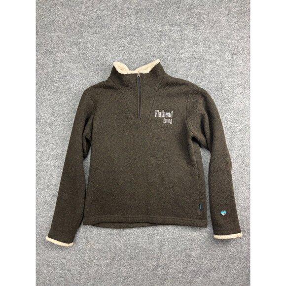 Kuhl Other - Kuhl Alfpaca Fleece Sweater Men's S Brown Zip Pullover Flathead Living 48* North
